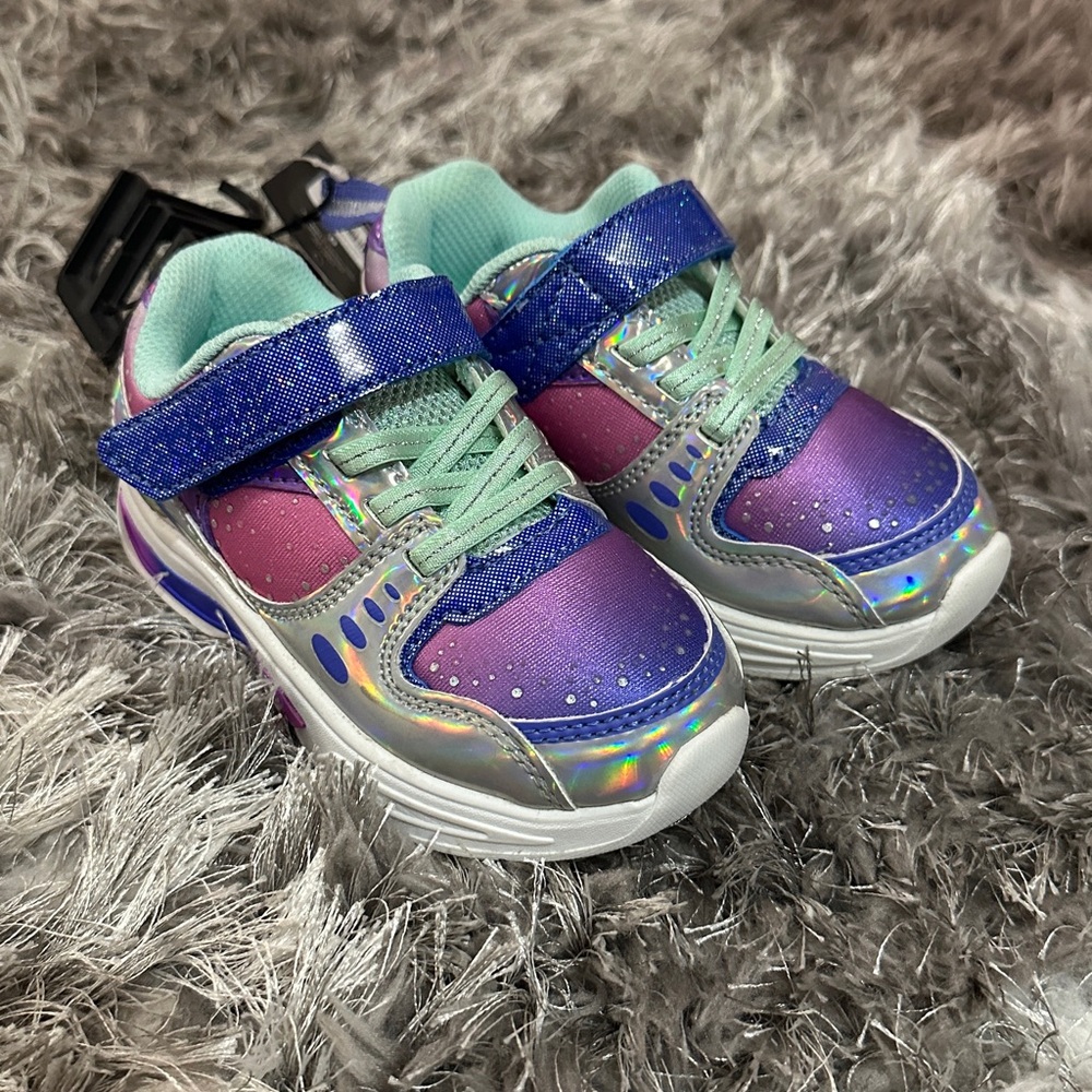 Athletic Works Kids Sneakers - Purple and Teal